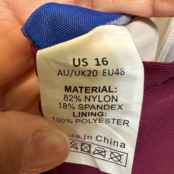 Maroon Swimsuit - Picture 4 of 4